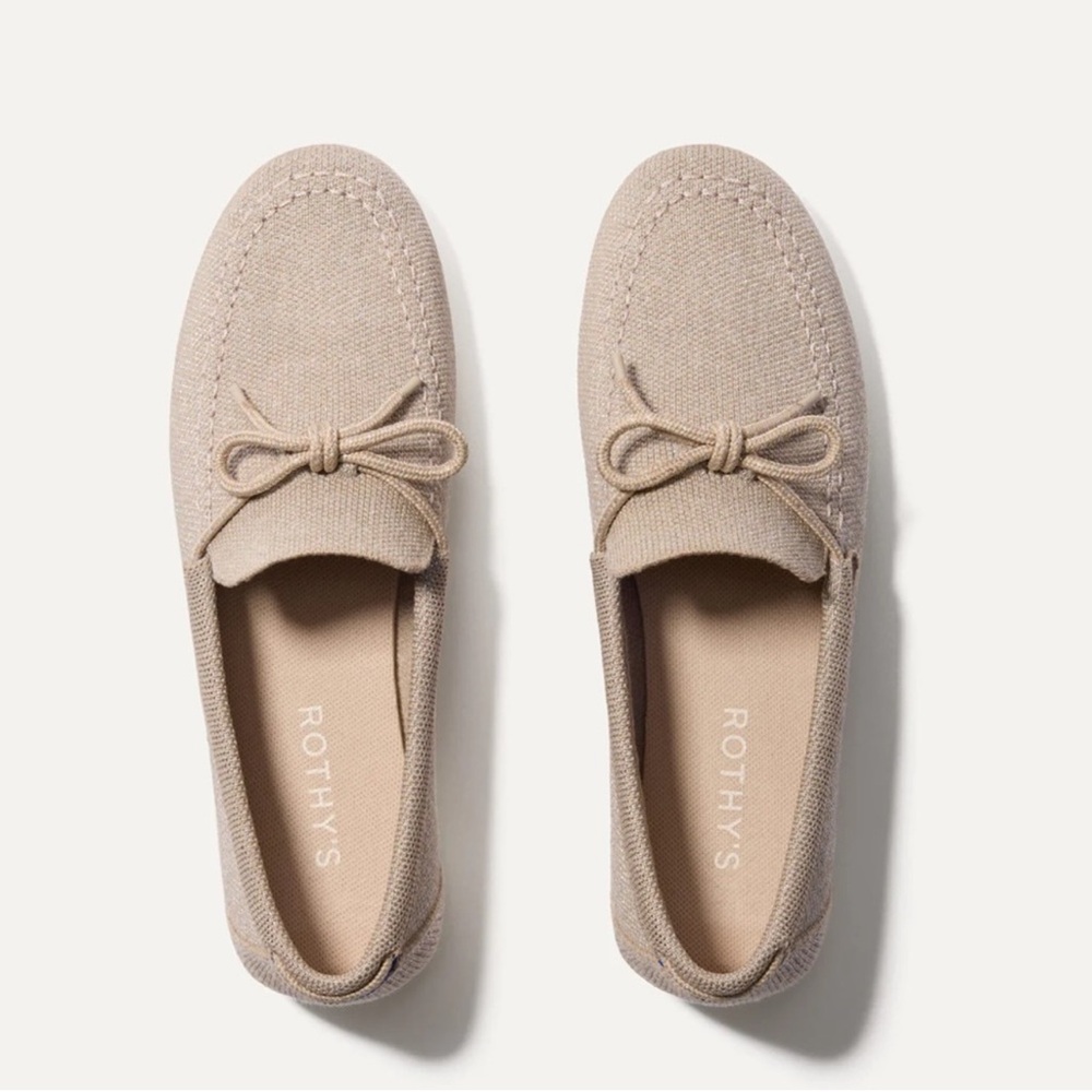 ROTHY’S | boat shoe in shimmery sand - Picture 2 of 8
